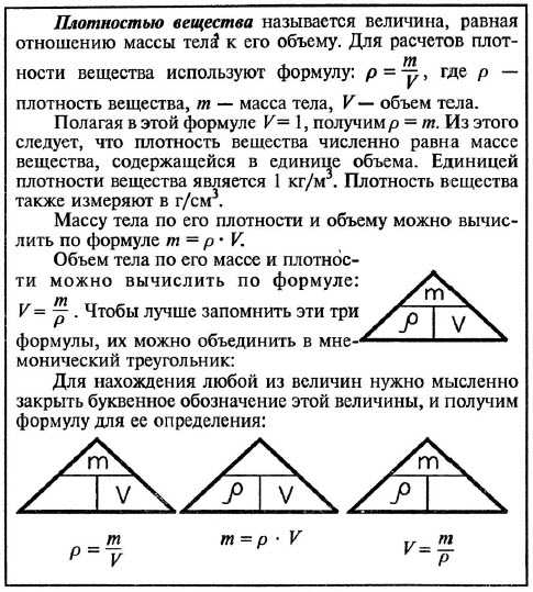 Проект по физике 7 класс плотность